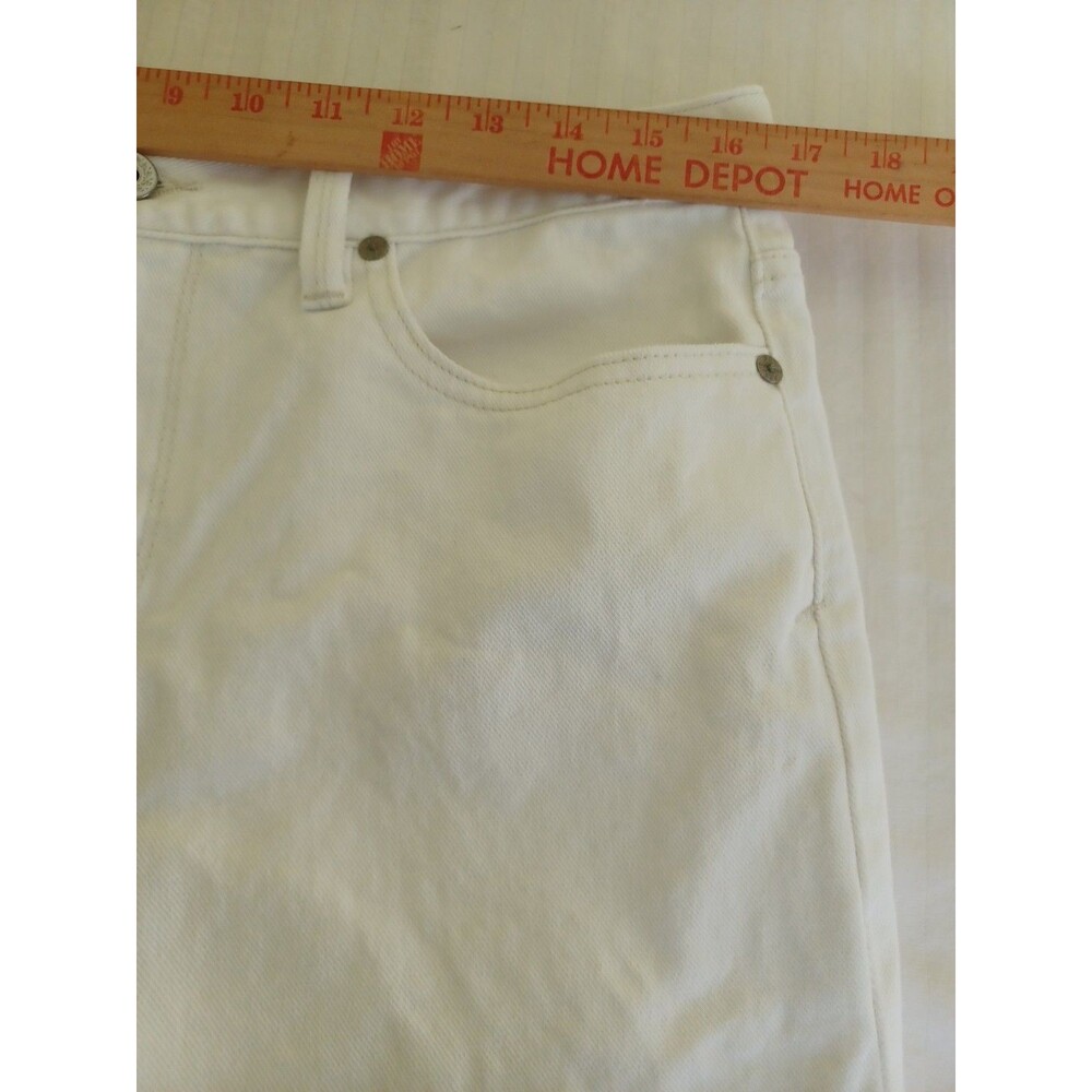 Ralph Lauren Sport white denim jeans womens 31 straight leg stretch classic beac - Picture 7 of 9